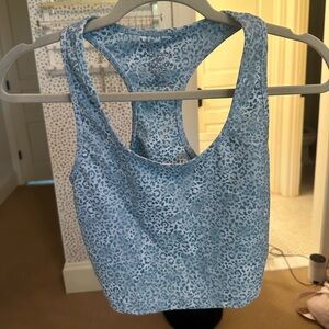 Blue Leopard Print Women's Bag